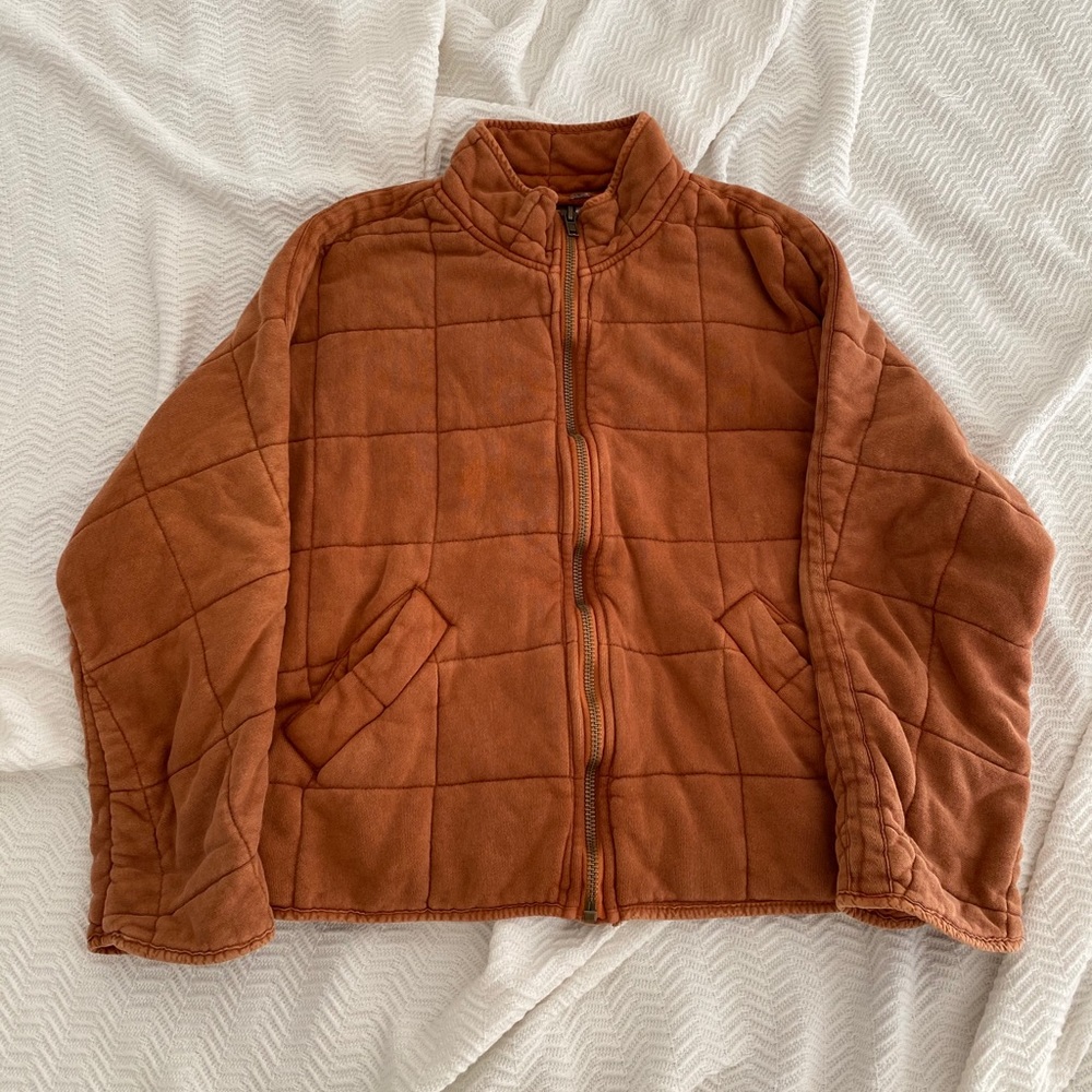 Free People Dolman Quilted Knit Jacket